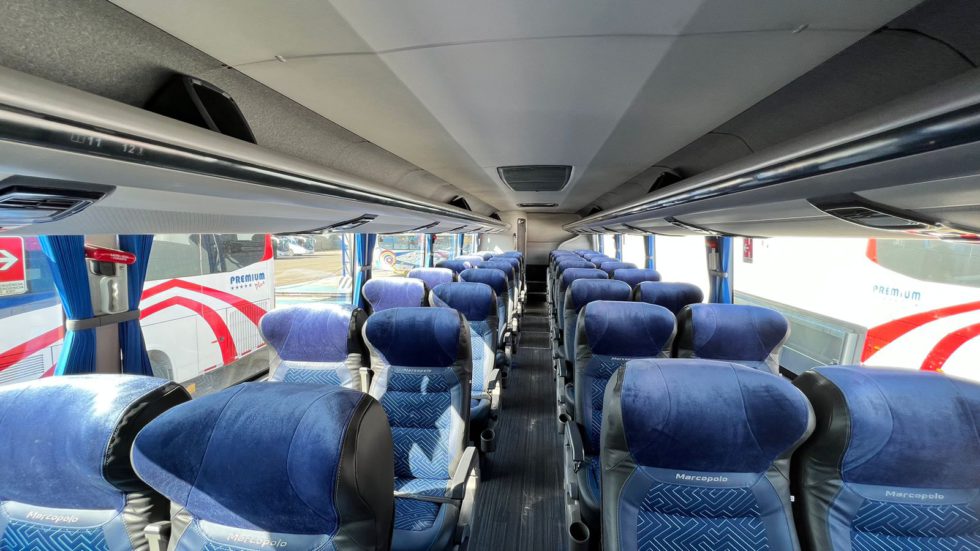 Expreso Brasilia y Marcopolo presentan nuevo bus G8 Expreso Brasilia